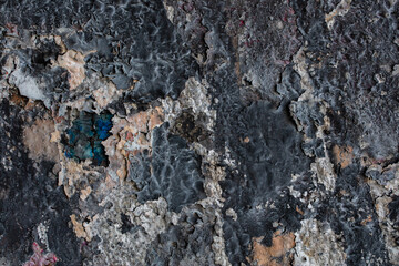 abstract colored texture. Old scratches, stain, paint splats, spots on the wall