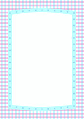 체크 패턴의 바탕과 프레임