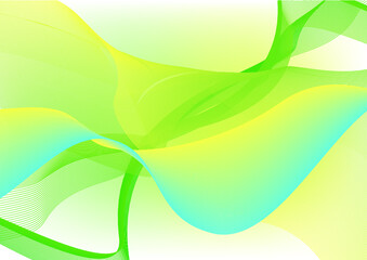 그라데이션 물결 라인 이펙트 배경