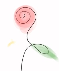 The rose shine in heart when we feel something in someone