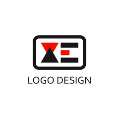 Letter xe for logo company design