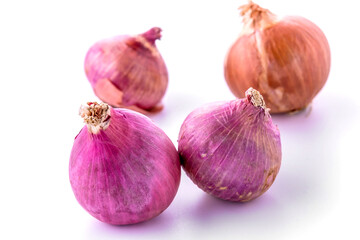 Onion on white background