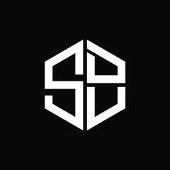 SDU logo SDU icon SDU vector SDU monogram SDU letter SDU minimalist SDU triangle SDU hexagon Circle Unique modern flat abstract logo design 