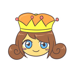 An image of a queen representing Q in English