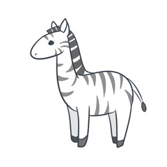 Fototapeta na wymiar An image of a zebra representing Z in English