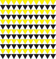 seamless pattern with  yellow and black triangles