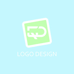 Letter qd for logo company design