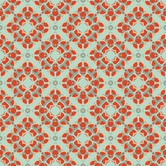 ethnic floral seamless pattern with ornament