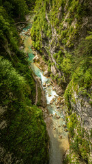 Tolmin Gorge (Tolminska Korita), Soca Valley, Triglav National Park, Slovenia, Europe