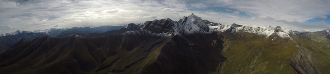 Fototapeta premium Caucasus, Ossetia. Round the gorge. The middle part of the valley.