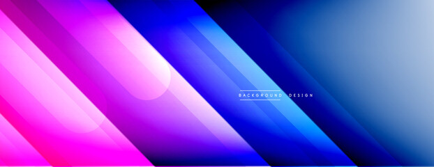 Fototapeta premium Dynamic lines abstract background. 3D shadow effects and fluid gradients. Modern overlapping forms