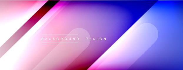 Fototapeta premium Dynamic lines abstract background. 3D shadow effects and fluid gradients. Modern overlapping forms