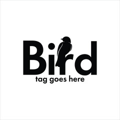 Silhouette bird, Bird logo design