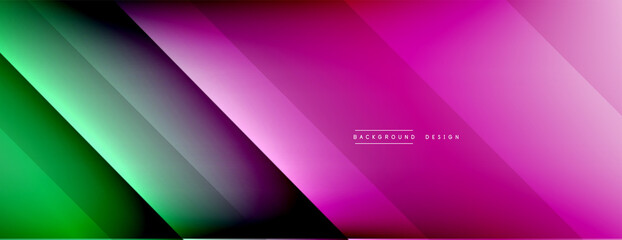 Dynamic lines abstract background. 3D shadow effects and fluid gradients. Modern overlapping forms