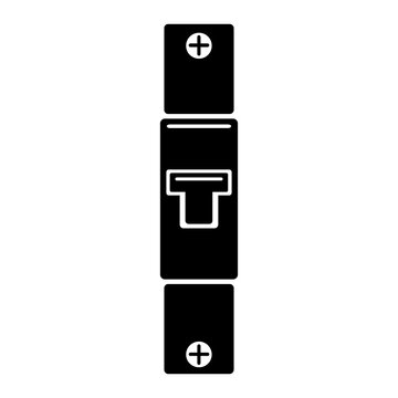 Circuit breaker icon isolated on white background
