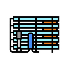 industrial water filter color icon vector. industrial water filter sign. isolated symbol illustration