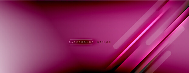 Fototapeta premium Abstract background - lines composition created with lights and shadows. Technology or business digital template. Trendy simple fluid color gradient abstract background with dynamic