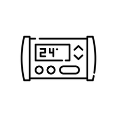 Panel vector outline icon style illustration. EPS 10 file
