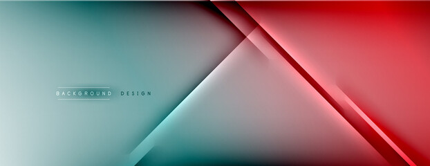 Abstract background - lines composition created with lights and shadows. Technology or business digital template. Trendy simple fluid color gradient abstract background with dynamic