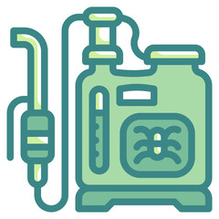 insecticide blue line icon