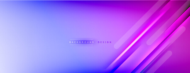 Abstract background - lines composition created with lights and shadows. Technology or business digital template. Trendy simple fluid color gradient abstract background with dynamic