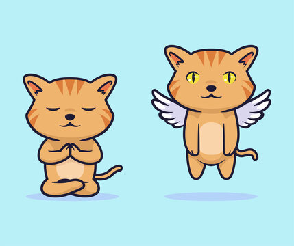 Cute cat vector illustration design