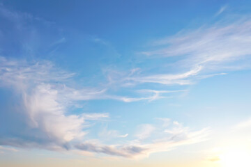 blue sky clouds background abstract skyline landscape nature paradise air