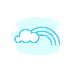 Illustration Vector Graphic of rainbow icon