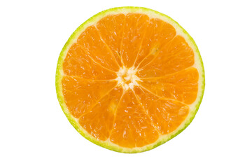 Orange slice isolated on white