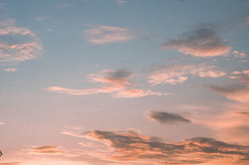 sunset in the sky