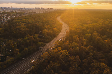 Road view from above