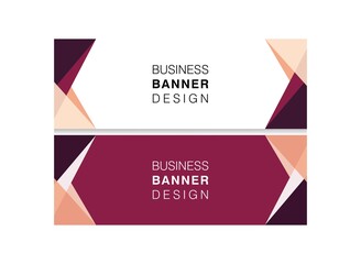 Vektor abstrak desain geometris spanduk web template