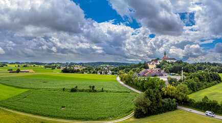 Landschaft bei Andechs, Bayern, Deutschland