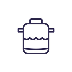 septic tank line icon, vector