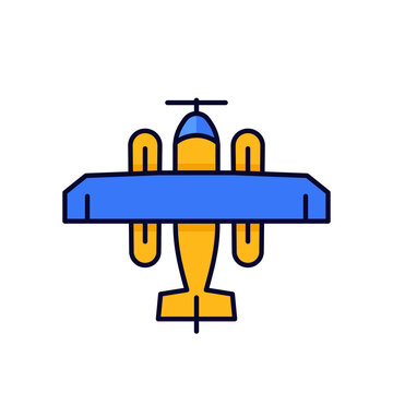 recommend clip art: seaplane icon isolated on white