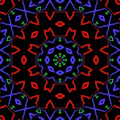 Colourful floral pattern illustration design.