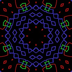 Colourful floral pattern illustration design.