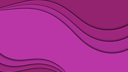 Beautiful pink wavy background. Vector image.