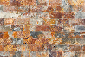 wall background with rustic and rust textures