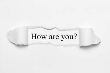 How are you? - obrazy, fototapety, plakaty