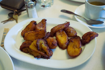 fried plantains on a plate