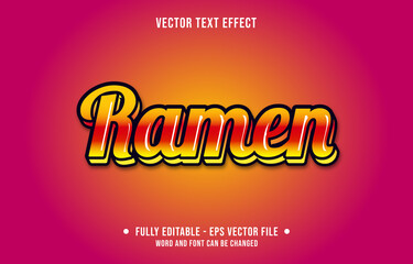 Editable vector text effect style gradient color