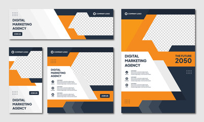 Editable Instagram post template modern background. Promotional web banner for company business. professional business instagram stories. webinar banner sale ads and discount promo