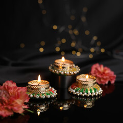 candle in dark celebration festival