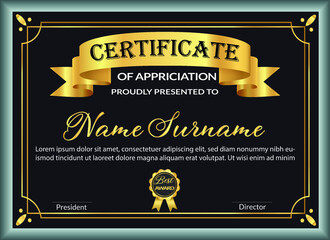 certificate of completion template vector