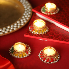 candles in the church Deepawali candle Diya light festival 