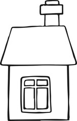 House icons - series of line symbols illustration vector