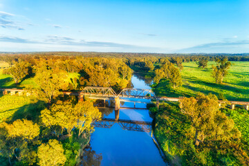 D Dubbo railway bridge low green