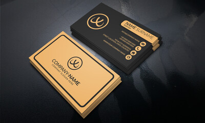 Black color Luxury Business Card