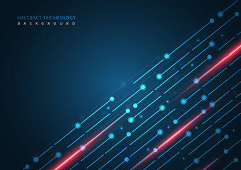 Abstract technology lines diagonal overlapping movement design background with copy space for text.
